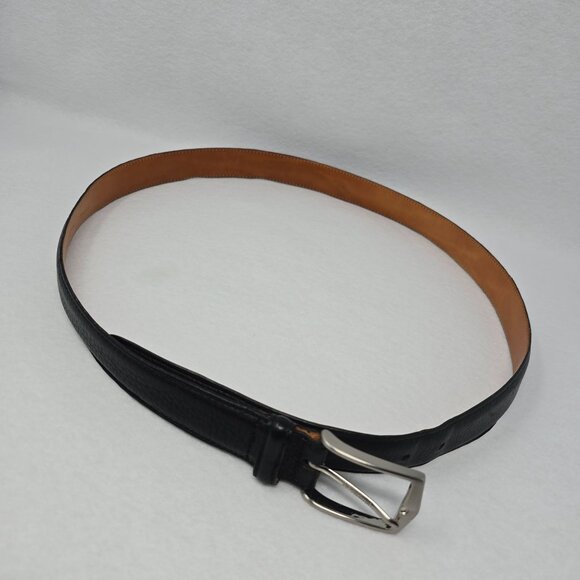 Martin Dingman Belt Mens Sz 40 Premium European Calfskin Black Leather - Picture 12 of 16